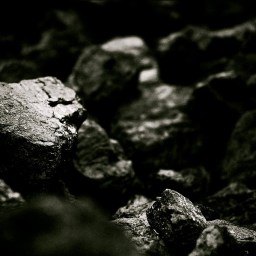 Schattierungen von Schwarz.