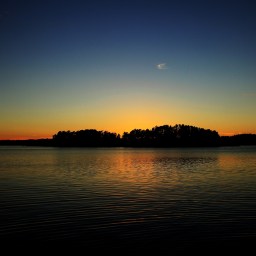 Am Ende eines langen Tages.